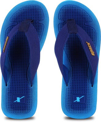 Sparx Men Flip Flops(Navy, Blue , 9)