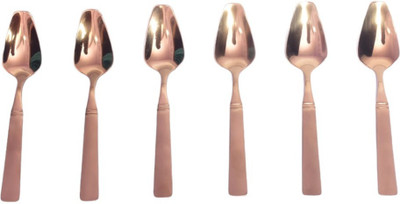 deals Ultima Stainless Steel Round Emboss Long Soda Spoon Set 6 Pcs | Habib SilverBaby-spoon-6pc-A9 Stainless Steel Table Spoon Set(Pack of 6)