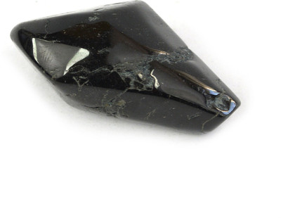 CRYSTU 16-Black Tourmaline-Single-Tumble-Stone-1pc Polished Asymmetrical Crystal Pebbles(Black 1 Pieces)