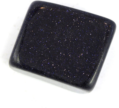 CRYSTU 52-Goldstone Blue-Single-Tumble-Stone-1pc Polished Asymmetrical Crystal Pebbles(Black 1 Pieces)