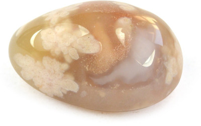 CRYSTU 29-Carnelian Flower-Single-Tumble-Stone-1pc Polished Asymmetrical Crystal Pebbles(Multicolor 1 Pieces)