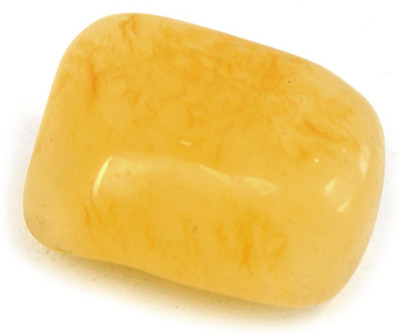 CRYSTU 50-Golden Quartz-Single-Tumble-Stone-1pc Polished Asymmetrical Crystal Pebbles(Yellow 1 Pieces)