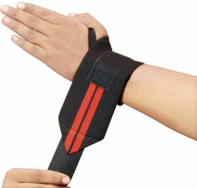 PRT Wrist Support Band/Wraps with Thumb Loop for Gym,Weightlifting ,1-Pair Wrist Support