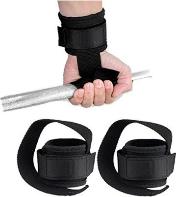 FITNESS WRIST SUPPORT Weight Lifting Wrist Strap (1Pair) Wrist Support(Black)
