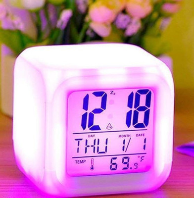 Aadarsh Enterprises Digital White Clock