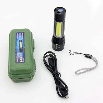 HASRU ( GREEN TORCH) 3 MODES TORCH 5 hrs Torch Emergency Light(Black)