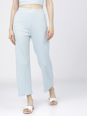 Tokyo Talkies Regular Fit Women Blue Trousers