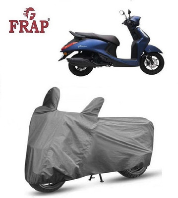 Frap Two Wheeler Cover for Yamaha(Fascino, Grey)