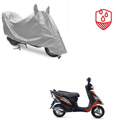 Atulit enterprises Waterproof Two Wheeler Cover for TVS(Streek, Silver)
