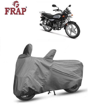 Frap Two Wheeler Cover for Hero(Splendor Plus, Grey)