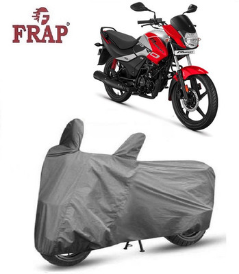 Frap Two Wheeler Cover for Hero(Passion Pro i3S, Grey)