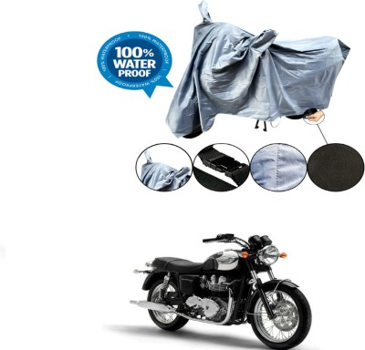 RONISH Waterproof Two Wheeler Cover for Triumph(Bonneville T100, Grey)