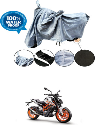 RONISH Waterproof Two Wheeler Cover for KTM(Duke 390, Grey)