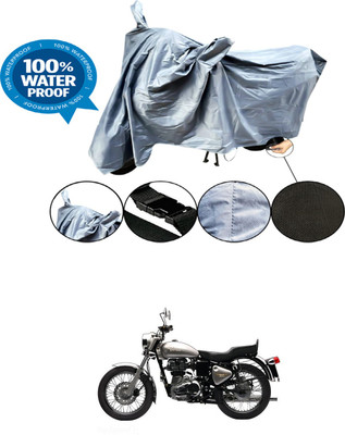 RONISH Waterproof Two Wheeler Cover for Royal Enfield(Bullet 350 Twinspark, Grey)