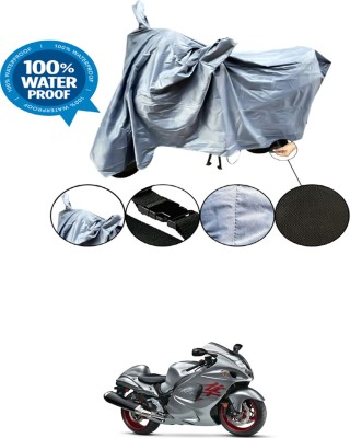 RONISH Waterproof Two Wheeler Cover for Suzuki(Hayabusa, Grey)