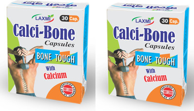 LAXMI Calci bone for arthritis joint body pain relief support calcibone capsule(Pack of 2, 60 Capsules)