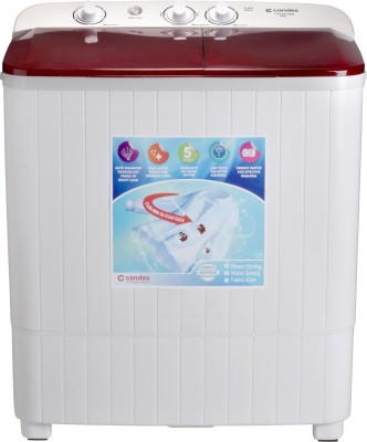 Candes 6.5 kg Semi Automatic Top Load Red, White(CTPL65PLSWM)   Washing Machine  (Candes)