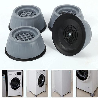 FITUP ™ Anti Vibration Pads Washing Machine Refrigerator Floor Protector Mueble Pad Anti Slip Furniture Raise Height Feet 4Pc Set Dishwashing Detergent(4 Pod)