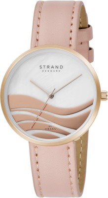 Strand By Obaku Strand By Obaku Wave Magenta Quartz MOP Round Dial Women's Watch - S700LXVPRP-DW Wave Magenta Analog Watch  - For Women