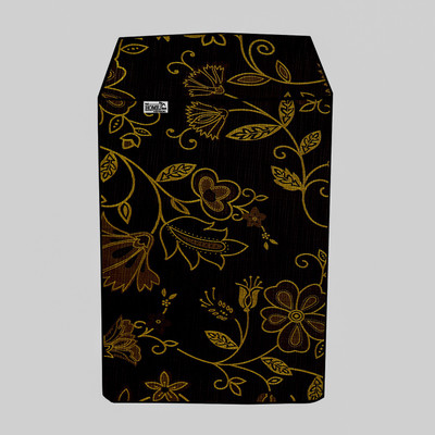 wellhome decor Furnishing Top Loading Washing Machine  Cover(Width: 69 cm, Brown)