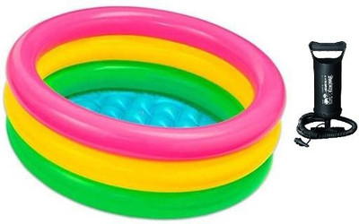 ECOM BHARAT mnb-16 Inflatable Swimming Pool, Inflatable Toy Pump(Multicolor)