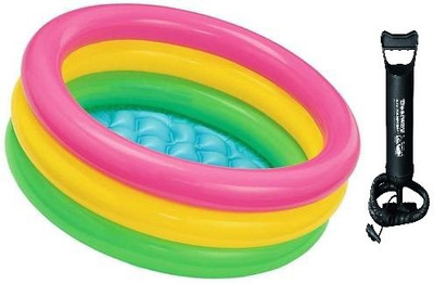 ECOM BHARAT mnb-13 Inflatable Swimming Pool, Inflatable Toy Pump(Multicolor)