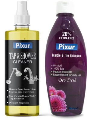 PIXUR Tap Cleaner And Marble Tile Shampoo Combo Pack Regular(2 x 500 ml)