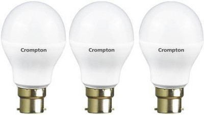 Crompton 3 W,5.0 Basic Standard B22 LED Bulb(White, Pack of 3)