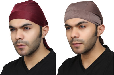 Bismaadh Solid Prayer Cap Cap(Pack of 2)