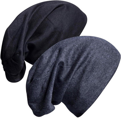ghanim Solid Beanie Cap(Pack of 2)