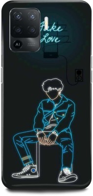 JUGGA Back Cover for OPPO F19 Pro, FAKE, LOVE, MASK, BOY(Blue, Hard Case, Pack of: 1)