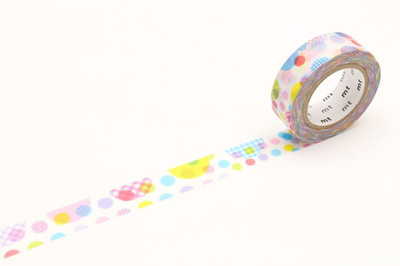MT Washi Single side Art sets Masking tape (Manual)(Multicolor)