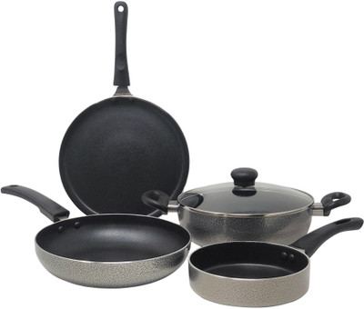 Kreme 4pcs Combo Non-Stick Coated Cookware Set(Aluminium, 4 - Piece)