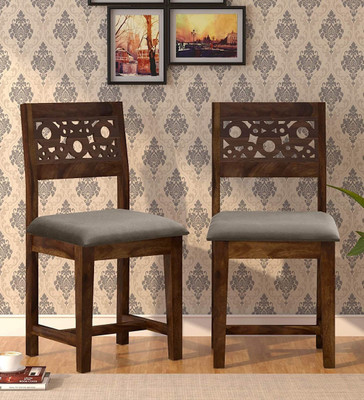 DRYLC FURNITURE Premium Quality Solid Wood Dining Chair Cushion :- Grey Solid Wood Dining Chair(Set of 1, Finish Color - Natural Teak) DRYLC FURNITURE Premium Quality Solid Wood Dining Chair Cushion :- Grey Solid Wood Dining Chair(Set of 1, Finish Color - Natural Teak)