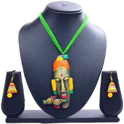 rayie collection Terracotta Multicolor Jewellery Set(Pack of 1)