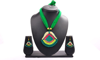 rayie collection Terracotta Multicolor Jewellery Set(Pack of 1)