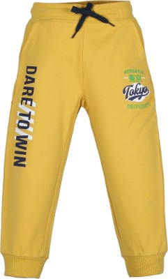 Plum Tree Track Pant For Boys(Yellow, Pack of 1)