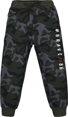 Plum Tree Track Pant For Boys(Dark Green, Pack of 1)