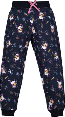 Plum Tree Track Pant For Girls(Multicolor, Pack of 1)