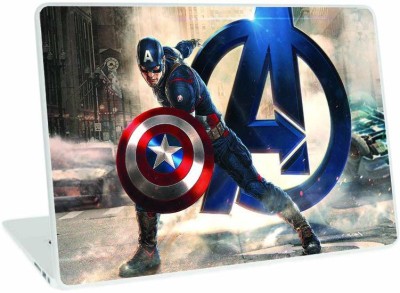 Galaxsia Captain America Avenger Laptop Skin Sticker Cover Case Decal Protector Fits for Any vinyl Laptop Decal 17.3