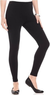 KEX Ankle Length  Ethnic Wear Legging(Black, Solid)