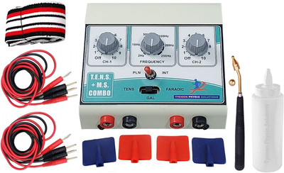 Tycoon Physio Solutions Physiotherapy Mini Tens MS Combo Tens Muscle Stimulator Therapy Machine 2 In 1 Medical Equipment Combo