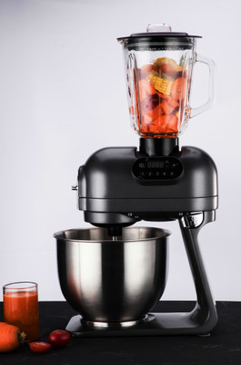 Hafele Klara Highline – Gothic Grey, Kitchen Machine Multi-functional Blender with 5.5L Mixing Bowl, 200ml spice grinding and chutney jar, 3 Mixing…