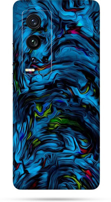 Mclaxa Blue Lava skin Mclaxa Vivo X60 Pro Plus mobile back, Vivo X60 Pro Plus Mobile Skin(Blue Lava Skin With Super Matte Finish)