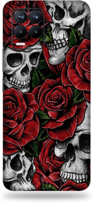 LAMHA Realme 8 Mobile Skin(Ultra Super Roses And Skull With High Matte Finish.)