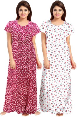 AAKARSHANA CREATION Women Nighty(Multicolor)