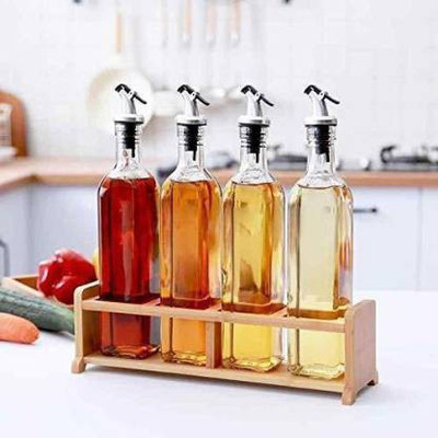 T R Creation 499 ml Cooking Oil Dispenser Set(Pack of 4)