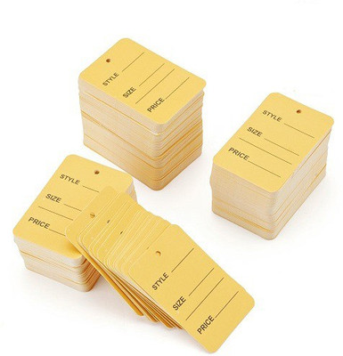 Sadar Shop 1 Part Printed 250pcs Paper Label(Yellow)