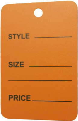 Sadar Shop 1 Part Printed 250 Pcs Paper Label(Orange)