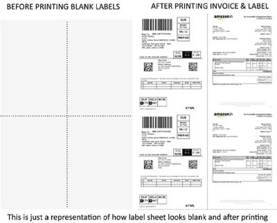 ROYAL STIC A-4 Labels Self Adhesive Paper Label(White)